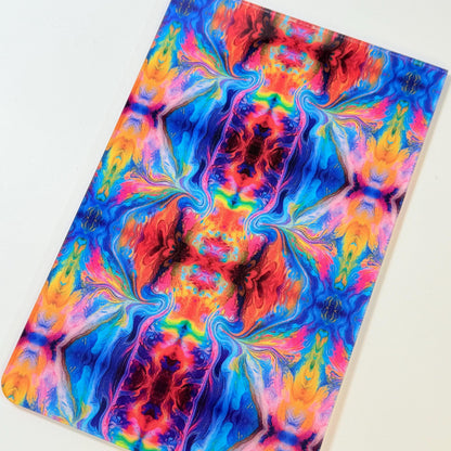Patterned Acrylic Sheet - Blue Swirl Clear Core UV Printed Acrylic For Jewelry & Cup Toppers Patterned Cast Acrylic, Flex and Wood for Lasers