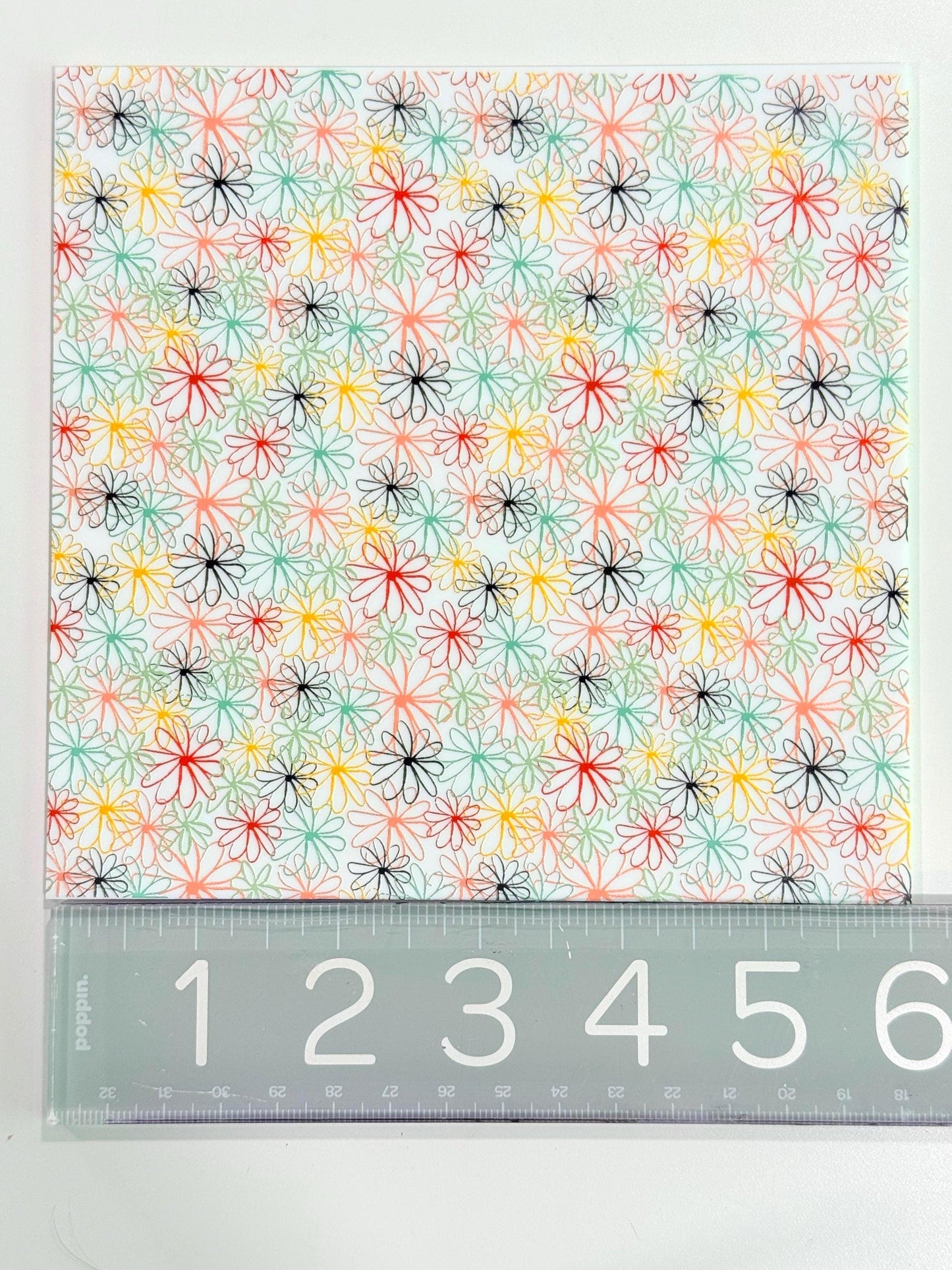 Floral Acrylic Sheet - Patterned White 1/8 Inch Decorative Panel for Laser Crafts Patterned Cast Acrylic, Flex and Wood for Lasers