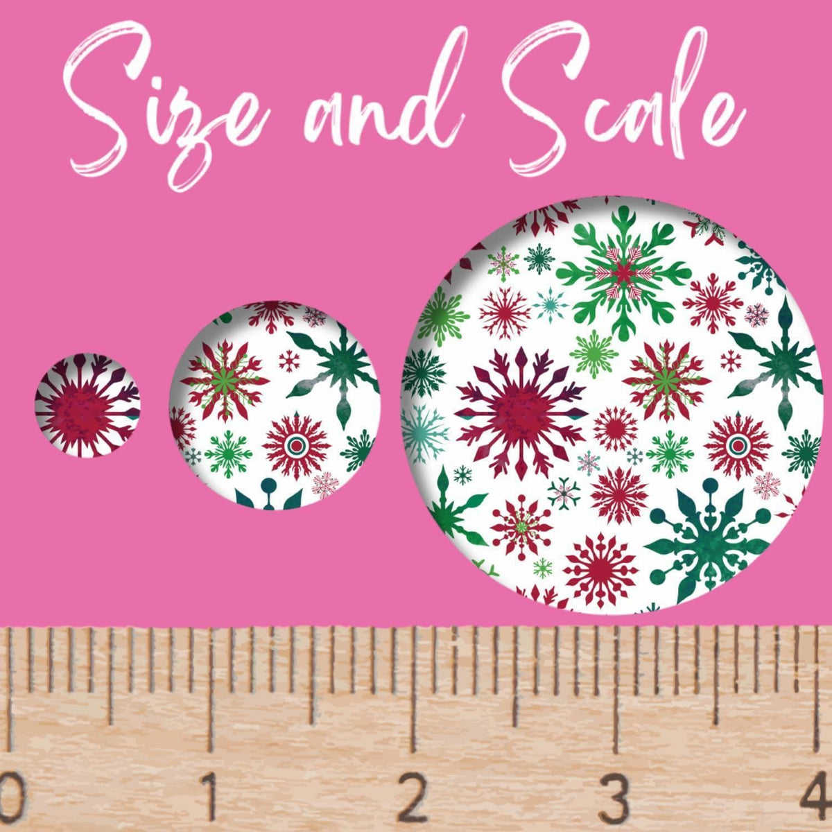 Snowflake Patterned Acrylic, Christmas Laser Sheet, Red Green UV