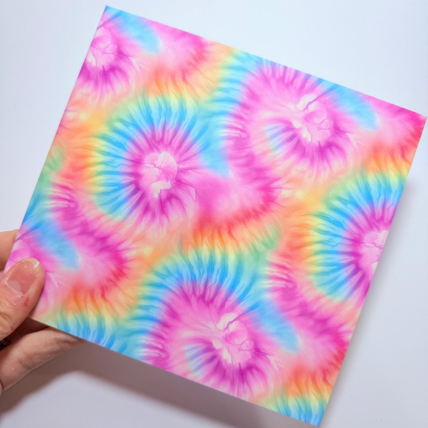 Tie Dye UV Printed Acrylic - Patterned White Core Sheets for Laser Cutting Jewelry Blanks Patterned Cast Acrylic, Flex and Wood for Lasers