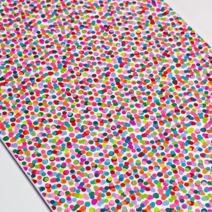 Confetti Acrylic Sheet - Glitter Patterned 1/8 Inch White Core Double Sided Print Patterned Cast Acrylic, Flex and Wood for Lasers