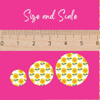 Sunflowers Patterned Acrylic Sheet - Laser Acrylic Sheet or Diode Compatible MDF Sheets Patterned Cast Acrylic, Flex and Wood for Lasers