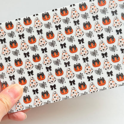 Halloween Ghosts Patterned Acrylic Sheet, Pumpkin Halloween White Acrylic Sheet, Ghost Halloween Acrylic for Lasers, Acrylic for Jewelry