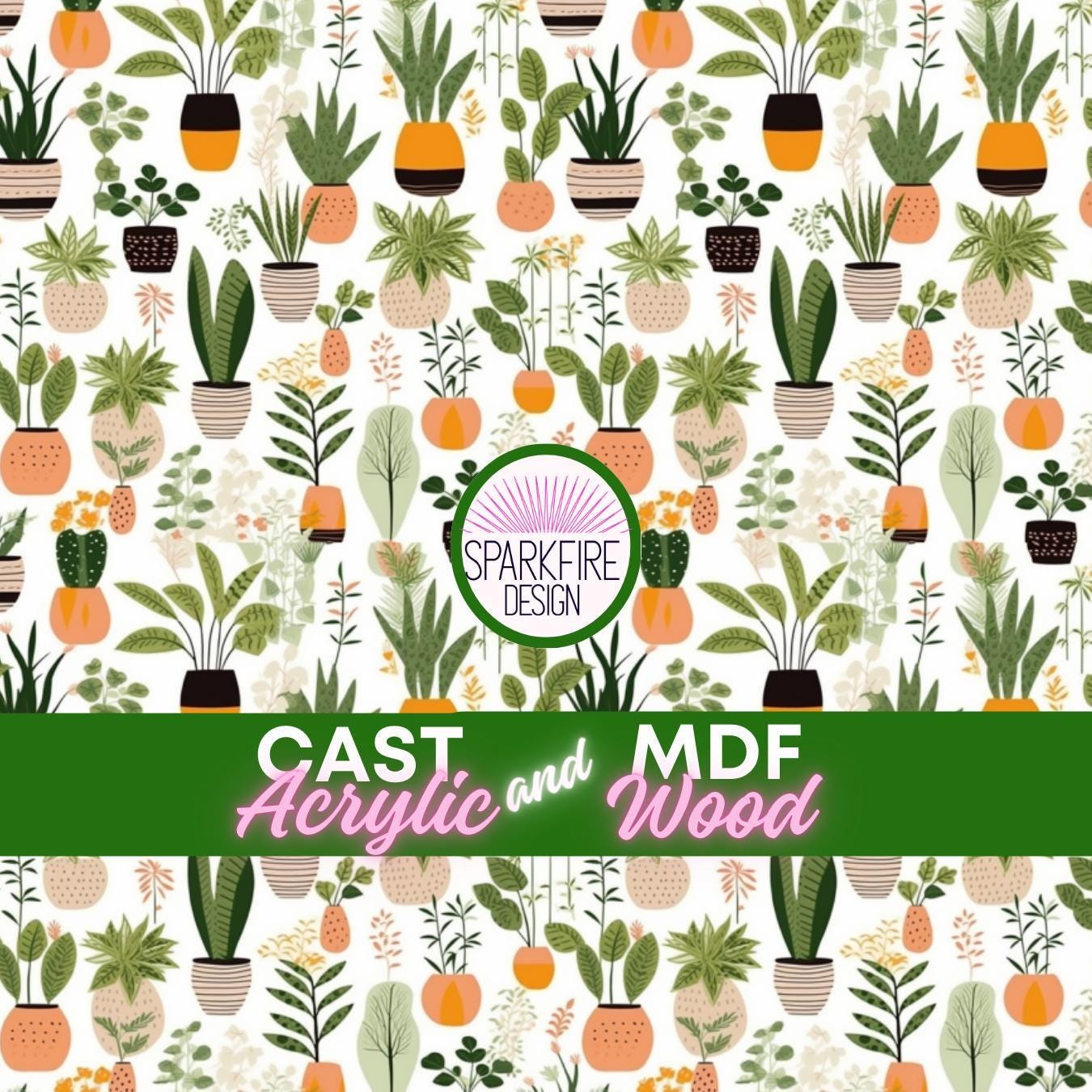 Patterned Acrylic Sheet | Plant Lover Acrylic, Laser Cut Jewelry & Casting Material Patterned Cast Acrylic, Flex and Wood for Lasers