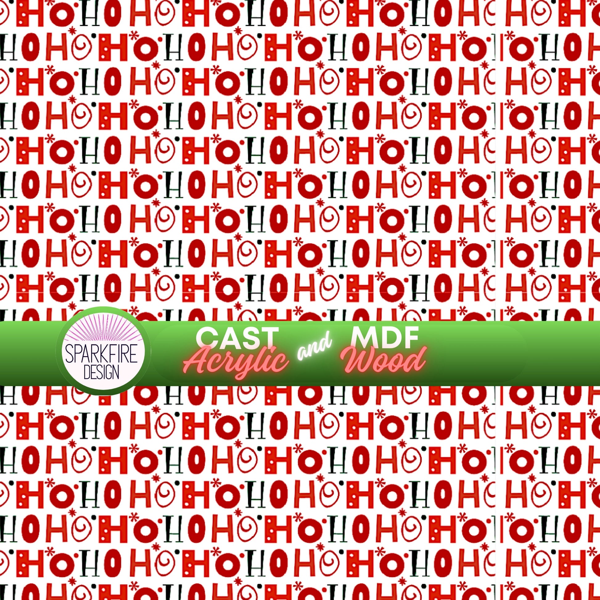 a red and white background with a green border