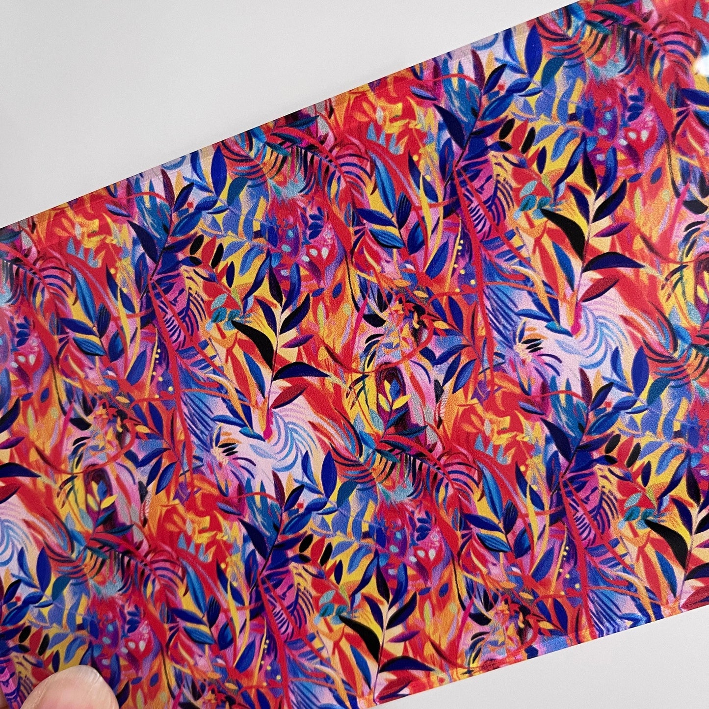 Printed Acrylic Sheet – Jungle Floral Design | Laser Cut Jewelry Blanks Patterned Cast Acrylic, Flex and Wood for Lasers