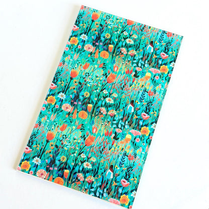 UV Printed Acrylic Floral Blue Meadow Design - Clear Sheet for Laser Cut Jewelry Patterned Cast Acrylic, Flex and Wood for Lasers