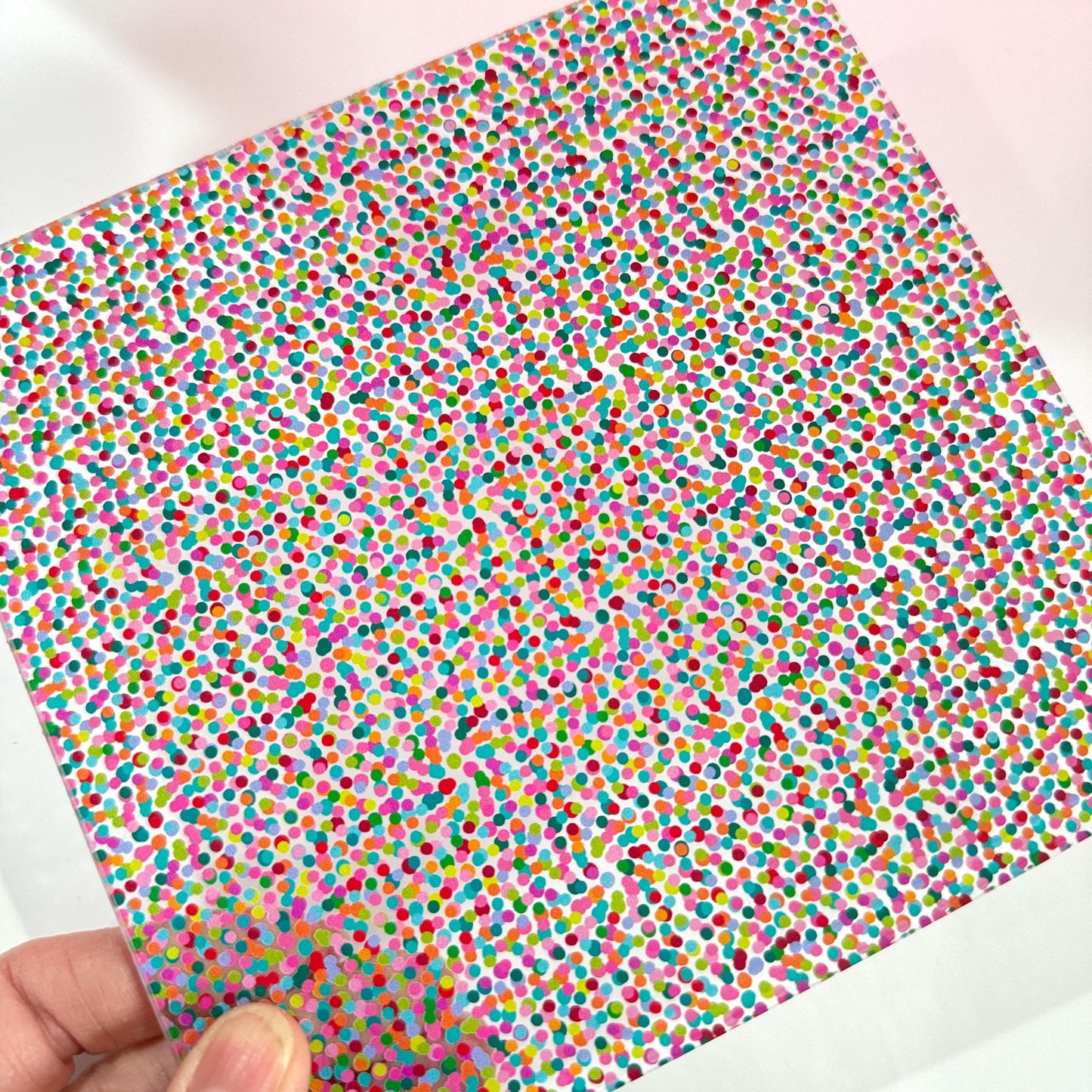 Patterned Acrylic Sheet - Confetti UV Printed Double Sided Acrylic for Laser Cut Jewelry Patterned Cast Acrylic, Flex and Wood for Lasers