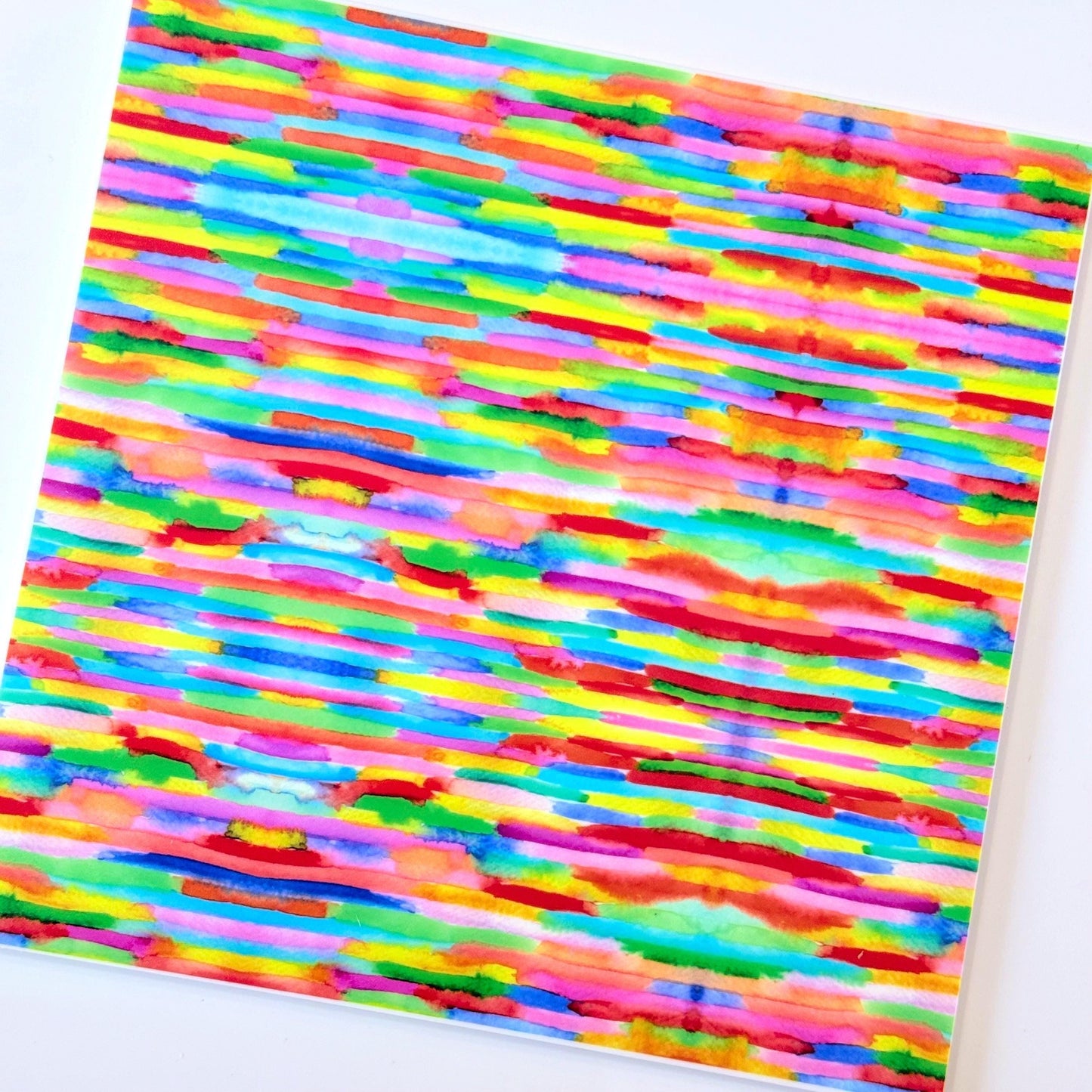 Christmas Patterned Acrylic Sheet - Pink Green Stripes | Laser Cut Acrylic & Wood for Lasers