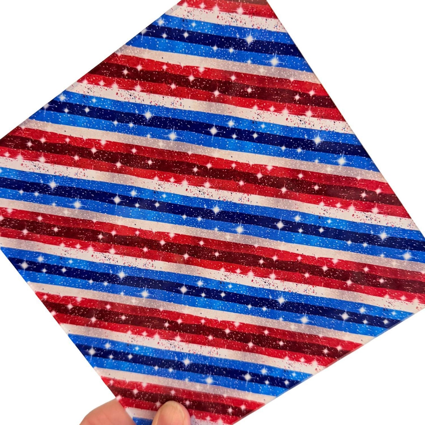 Patriotic Acrylic Sheets – Printed UV Acrylic for Laser Cutting | 4th of July Floral Design Earrings Patterned Cast Acrylic, Flex and Wood for Lasers