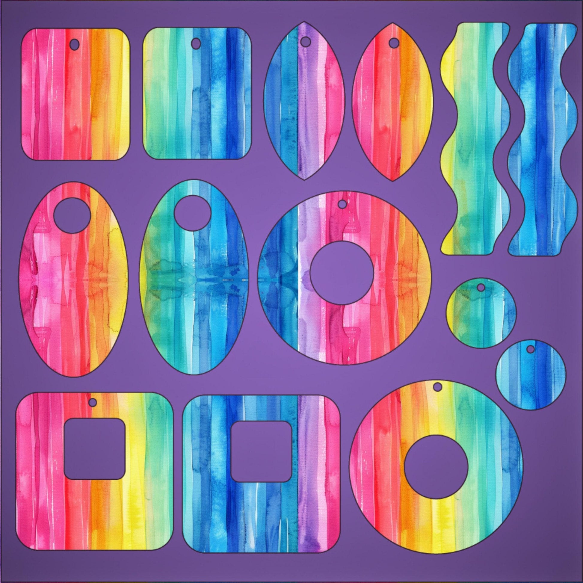 a picture of a painting of different colors