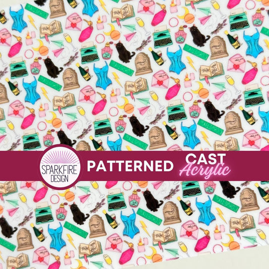 Swiftie Pop Star Design Patterned Cast Acrylic, Flex and Wood for Lasers