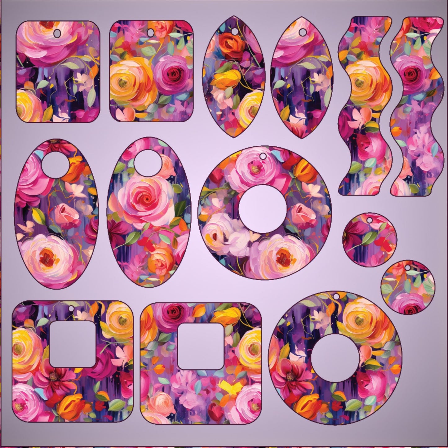 a picture of a number with flowers on it