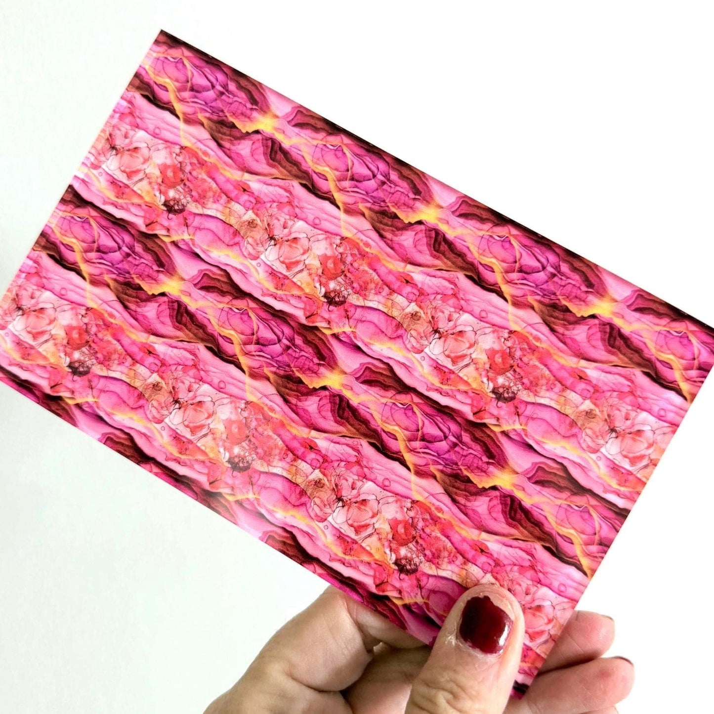 Pink Marble Patterned Cast Acrylic, Flex and Wood for Lasers