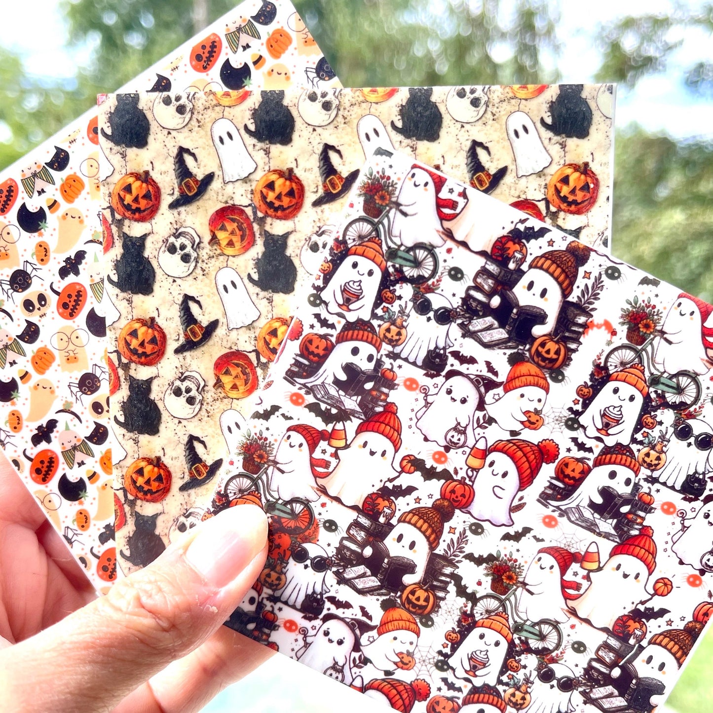Halloween Acrylic Grab Bags - Patterned 1/8 Inch Sheets