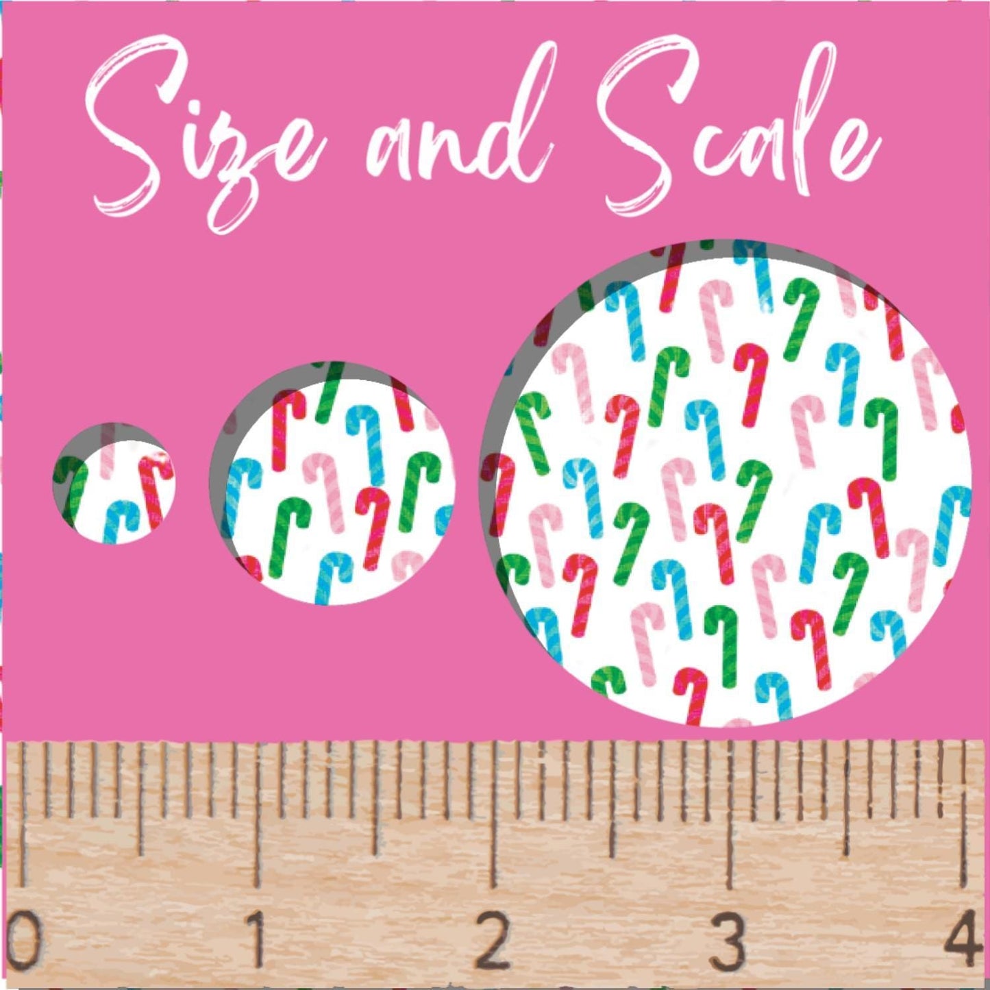 Candy Cane Acrylic Sheet - Patterned Christmas Laser Acrylic for Earrings and Ornaments