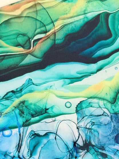 Green Granite Marble Patterned Cast Acrylic, Flex and Wood for Lasers