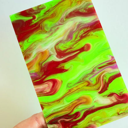 Lava Lamp Acrylic Cast Sheet - 1/8 Inch Laser Cut Acrylic for Jewelry & Toppers Patterned Cast Acrylic, Flex and Wood for Lasers