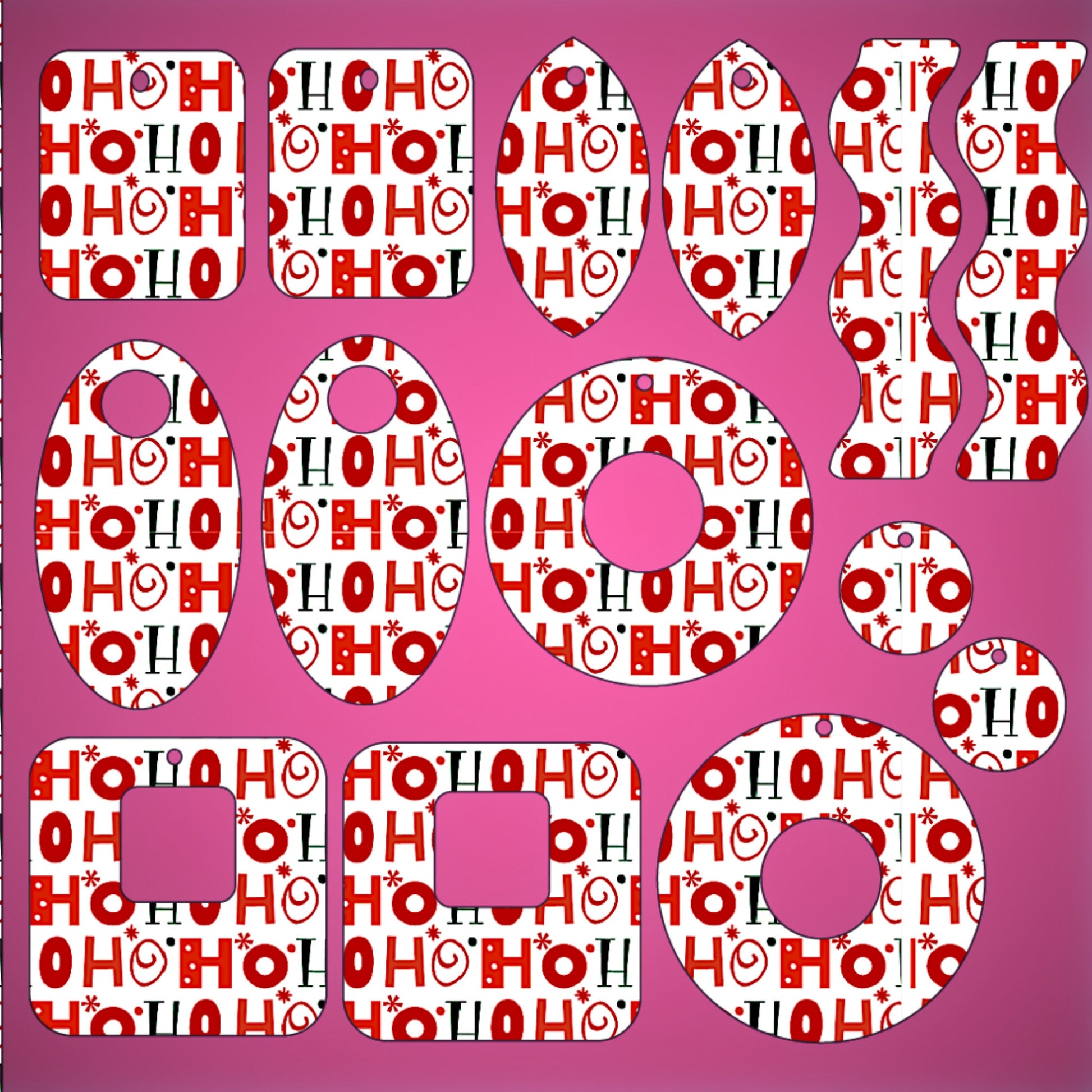 a pink background with the words ho ho ho ho ho ho ho ho ho ho