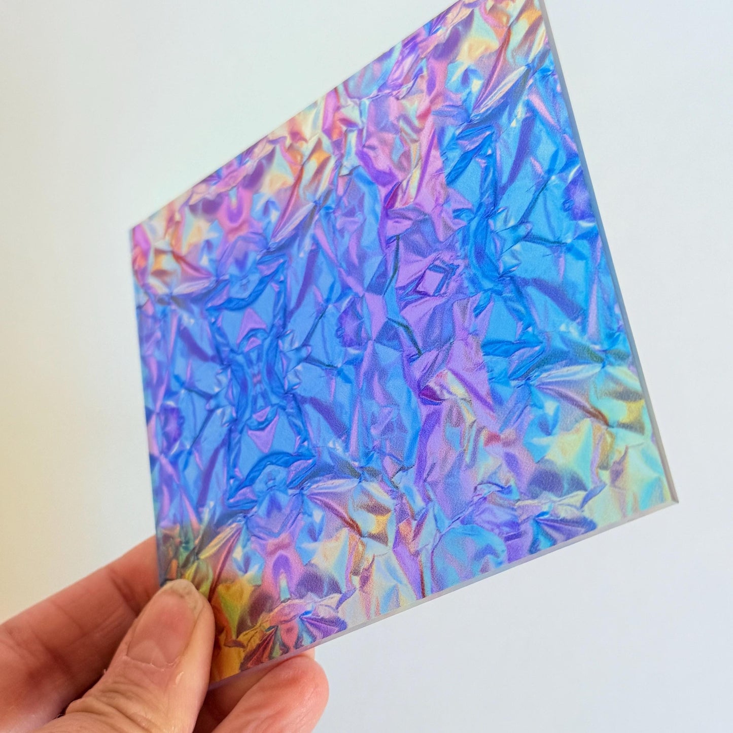 Iridescent Acrylic - Patterned Laser Cut Acrylic for Earrings | Floral UV Printed Design Patterned Cast Acrylic, Flex and Wood for Lasers