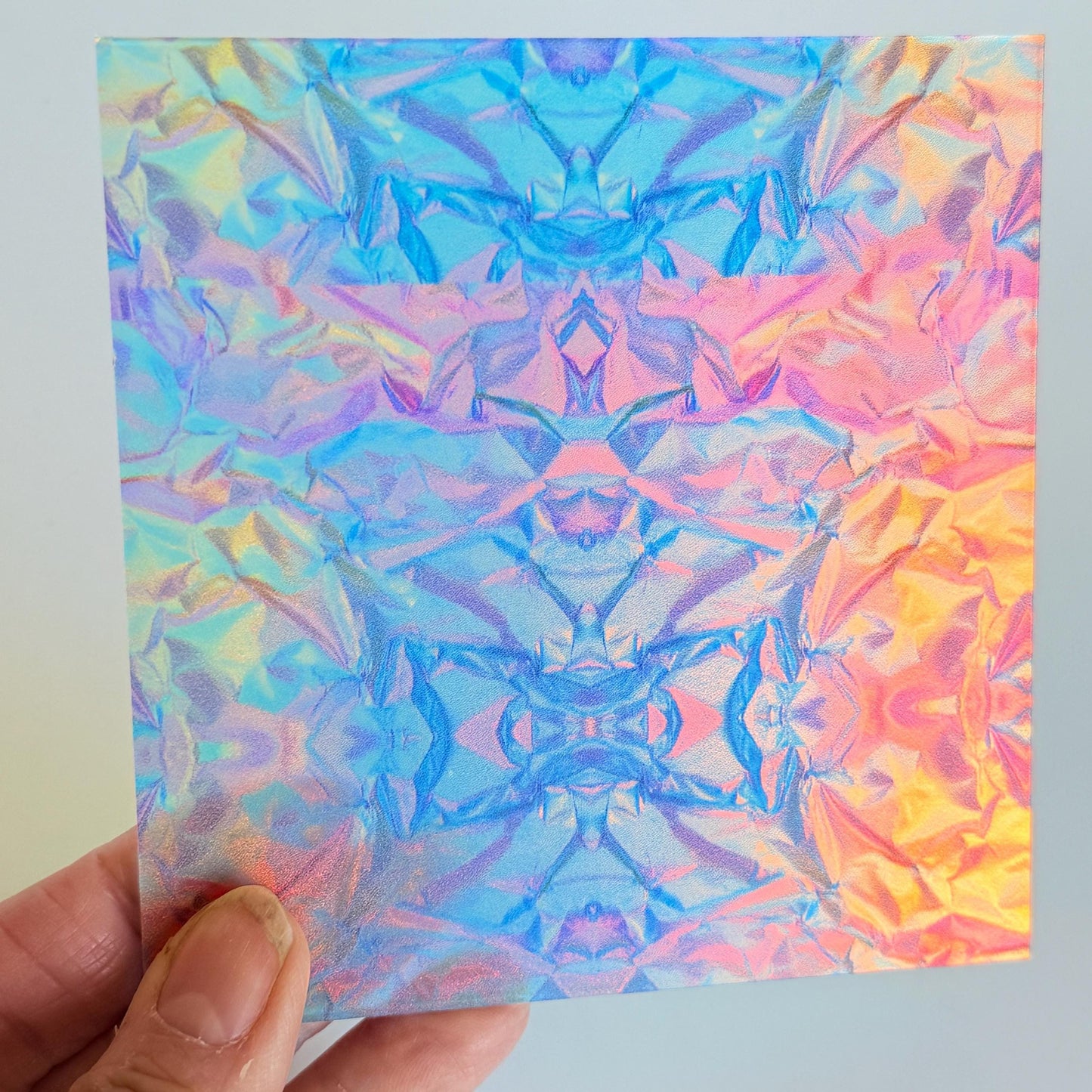 Iridescent Acrylic - Patterned Laser Cut Acrylic for Earrings | Floral UV Printed Design Patterned Cast Acrylic, Flex and Wood for Lasers