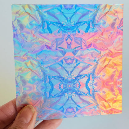 Iridescent Acrylic - Patterned Laser Cut Acrylic for Earrings | Floral UV Printed Design Patterned Cast Acrylic, Flex and Wood for Lasers