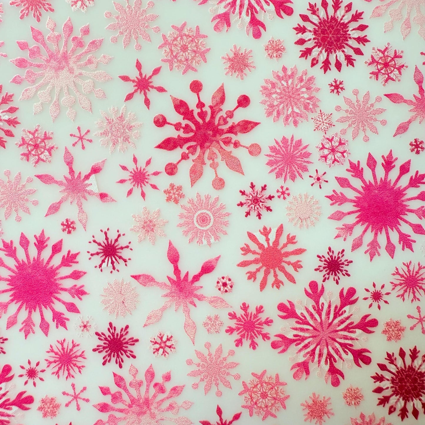 Printed Acrylic Sheet - Snowflake Patterned Cast Acrylic Panels for Jewelry & Christmas