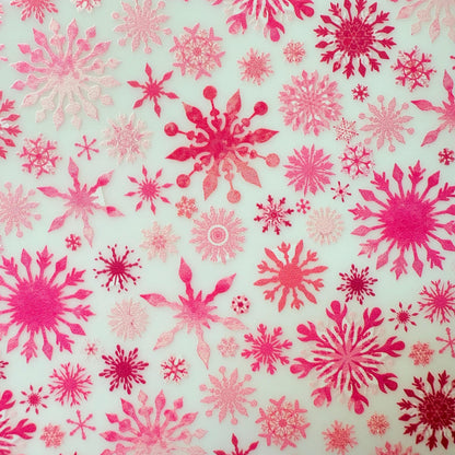 Printed Acrylic Sheet - Snowflake Patterned Cast Acrylic Panels for Jewelry & Christmas