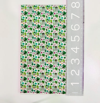 Houseplants Patterned Acrylic Sheet - Clear 1/8 Inch Decorative Plant Lover Patterned Cast Acrylic, Flex and Wood for Lasers