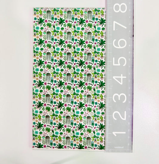 Houseplants Patterned Acrylic Sheet - Clear 1/8 Inch Decorative Plant Lover Patterned Cast Acrylic, Flex and Wood for Lasers