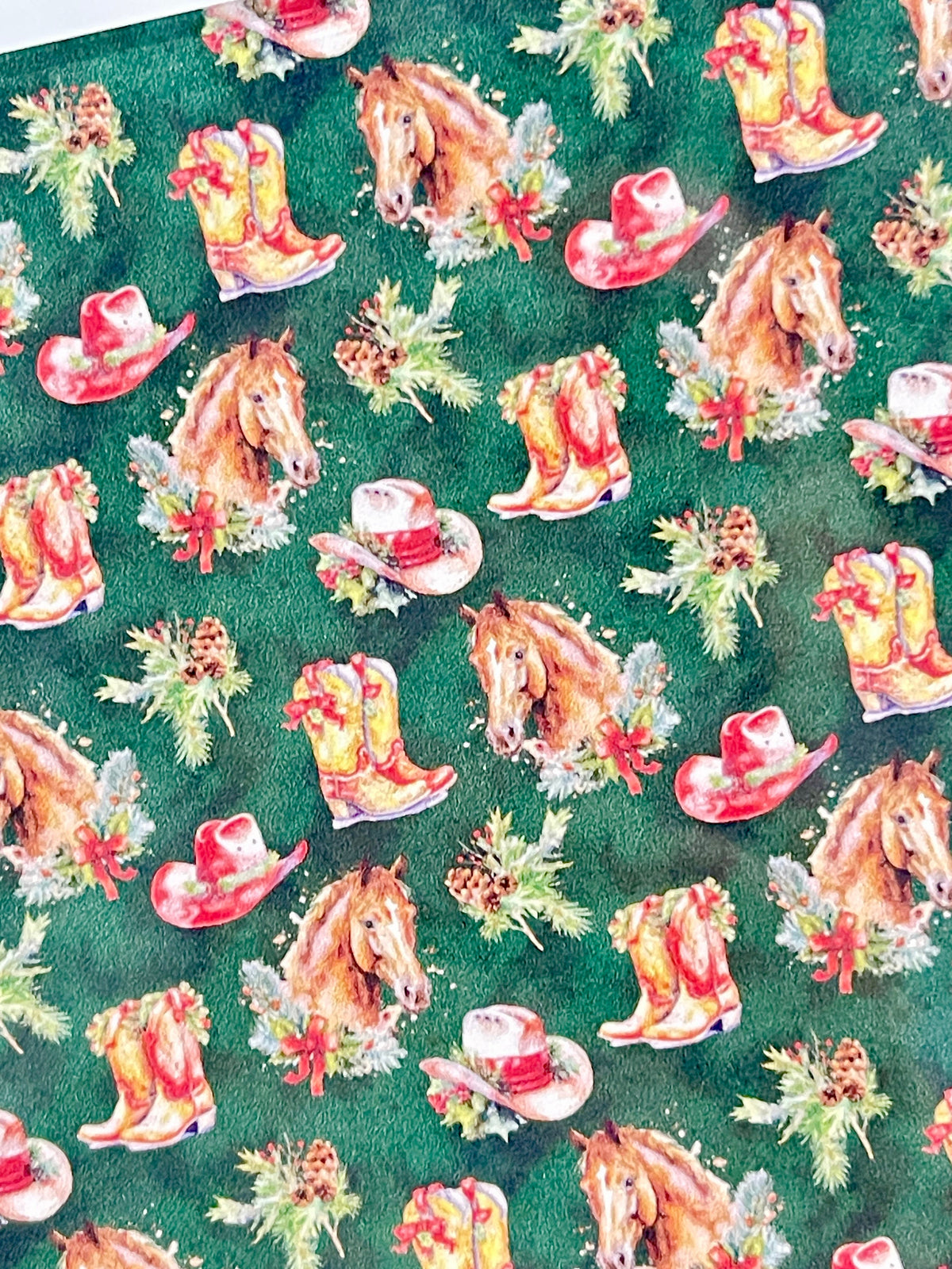 Western Christmas Pattern UV Printed Clear Acrylic Sheet for Lasers