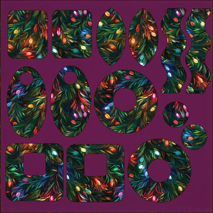 Christmas lights branches Patterned Acrylic Sheet | Laser Cutting Materials