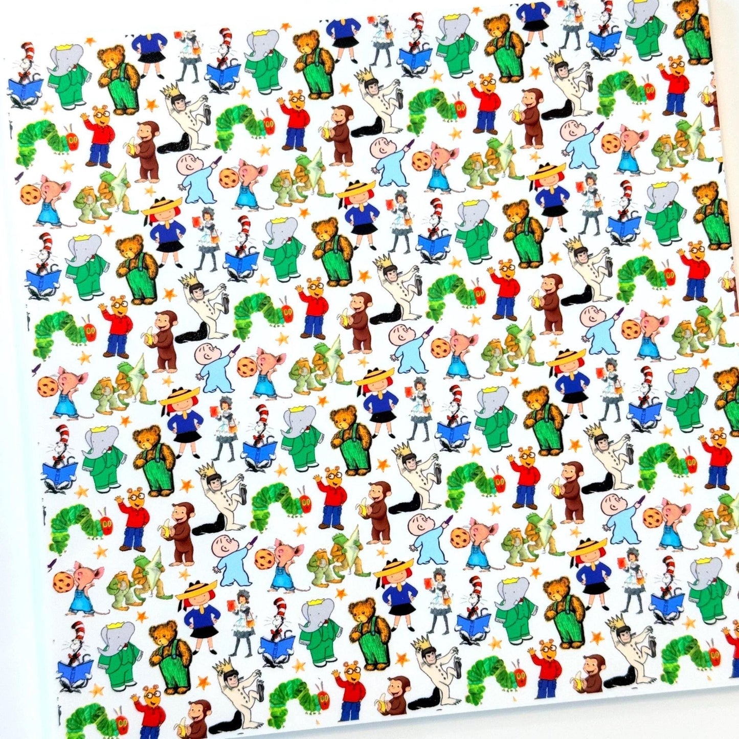 Storybook Characters for Kids- Patterned acrylic for lasers Patterned Cast Acrylic, Flex and Wood for Lasers