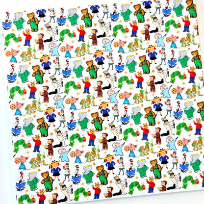 Storybook Characters for Kids- Patterned acrylic for lasers Patterned Cast Acrylic, Flex and Wood for Lasers