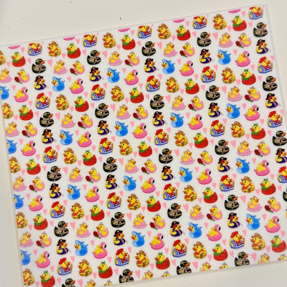 Rainbow Hearts Patterned Cast Acrylic, Flex and Wood for Lasers