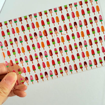 Patterned Acrylic Sheet - UV Printed Clear Core Acrylic for Laser Cutting Jewelry Patterned Cast Acrylic, Flex and Wood for Lasers