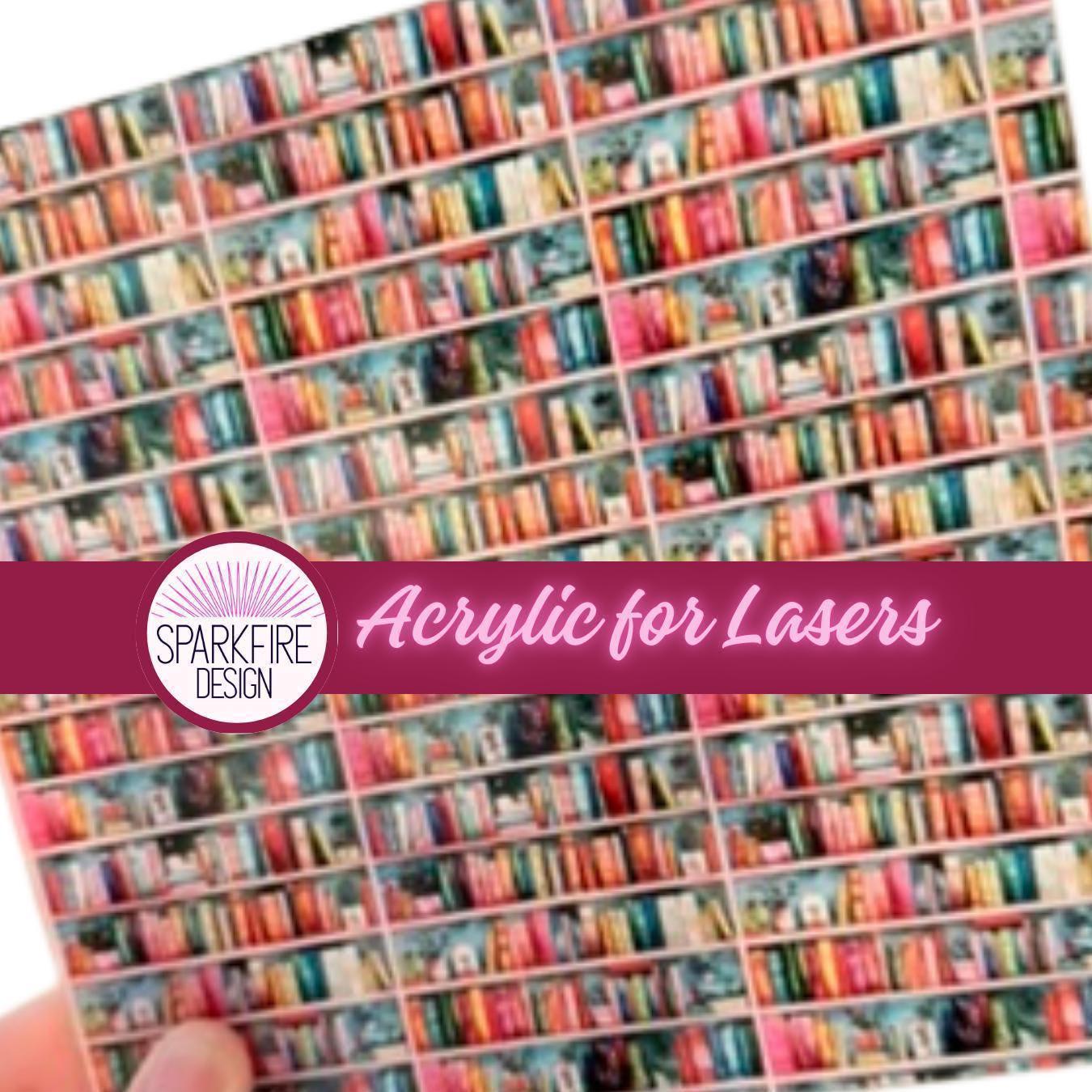 Patterned Acrylic Sheets – 6x6 Clear Core UV Printed Acrylic for Laser Cutting Patterned Cast Acrylic, Flex and Wood for Lasers