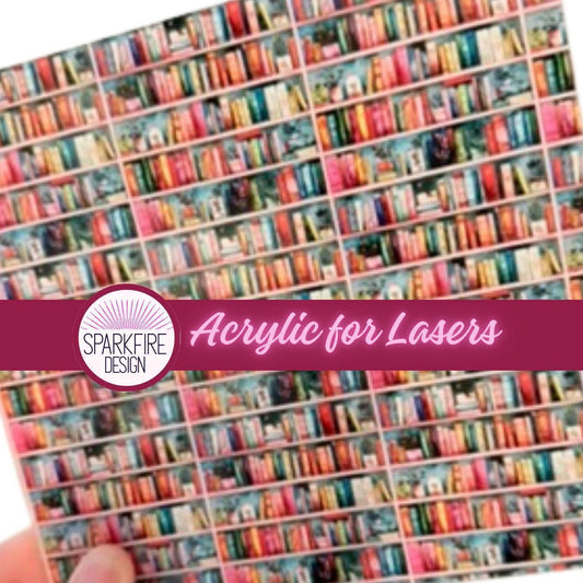 Patterned Acrylic Sheets – 6x6 Clear Core UV Printed Acrylic for Laser Cutting Patterned Cast Acrylic, Flex and Wood for Lasers