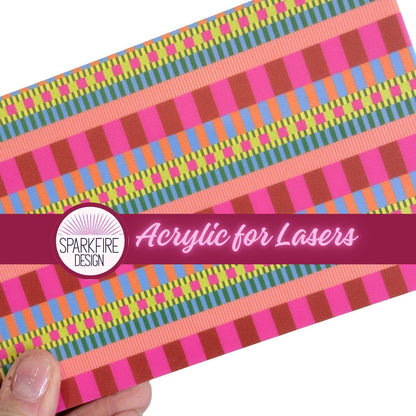 Patterned Acrylic Sheet – UV Printed Cast Acrylic Sheet for Laser Cut Jewelry Patterned Cast Acrylic, Flex and Wood for Lasers