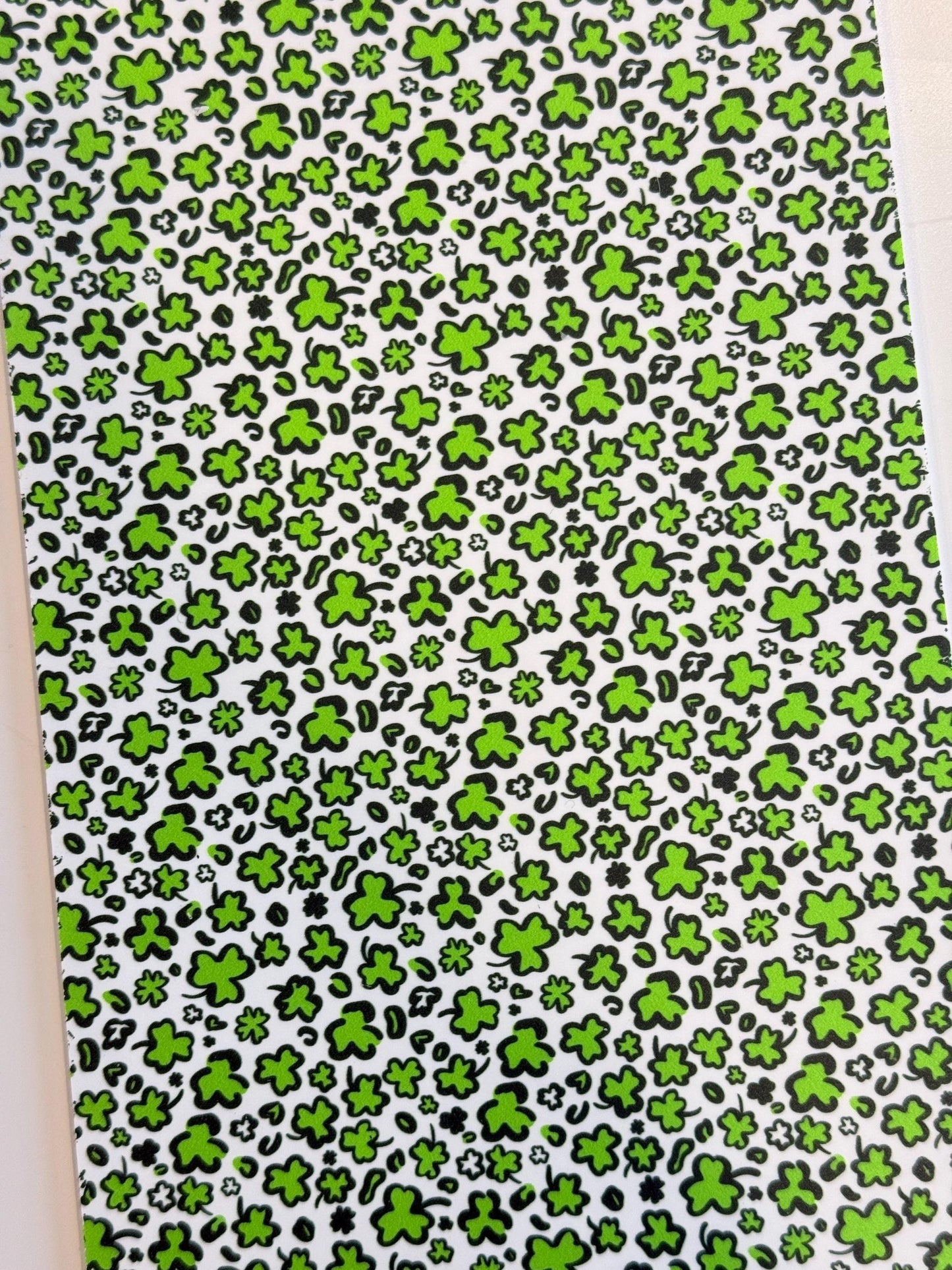 Patterned Acrylic Sheet - Shamrock Laser Cut White Cast Acrylic Panel 12x6" Patterned Cast Acrylic, Flex and Wood for Lasers