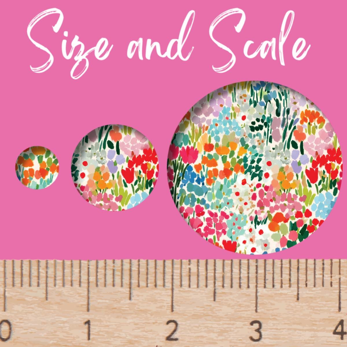 Floral Laser Acrylic Sheet | Ditsy Flower Pattern, Cast Acrylic Blank
