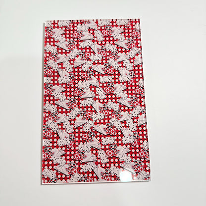 UV Printed Acrylic - Clear Core Gambling Card Sheet for Laser Cutting Projects Patterned Cast Acrylic, Flex and Wood for Lasers