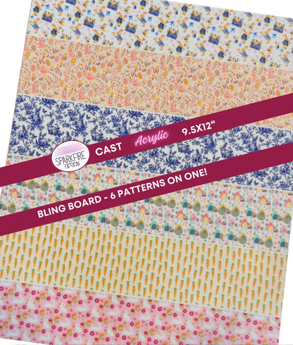 Patriotic USA Bling Acrylic Sheets - 4th of July Patterns | Laser Cutting Acrylic Blanks