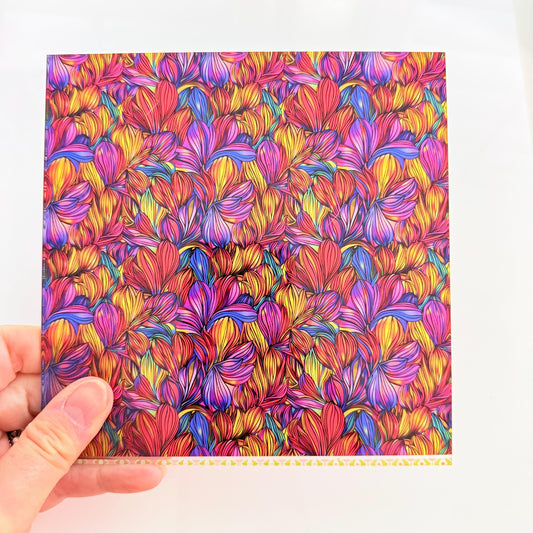 Pink Swirl UV Printed Acrylic Sheet for Suncatchers