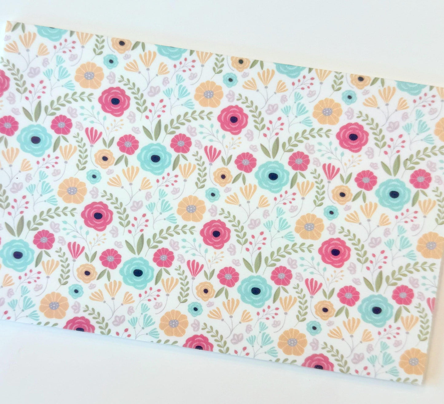 Patterned Acrylic for Lasers – White Core UV Printed Floral Acrylic Sheets 6x4 Patterned Cast Acrylic, Flex and Wood for Lasers