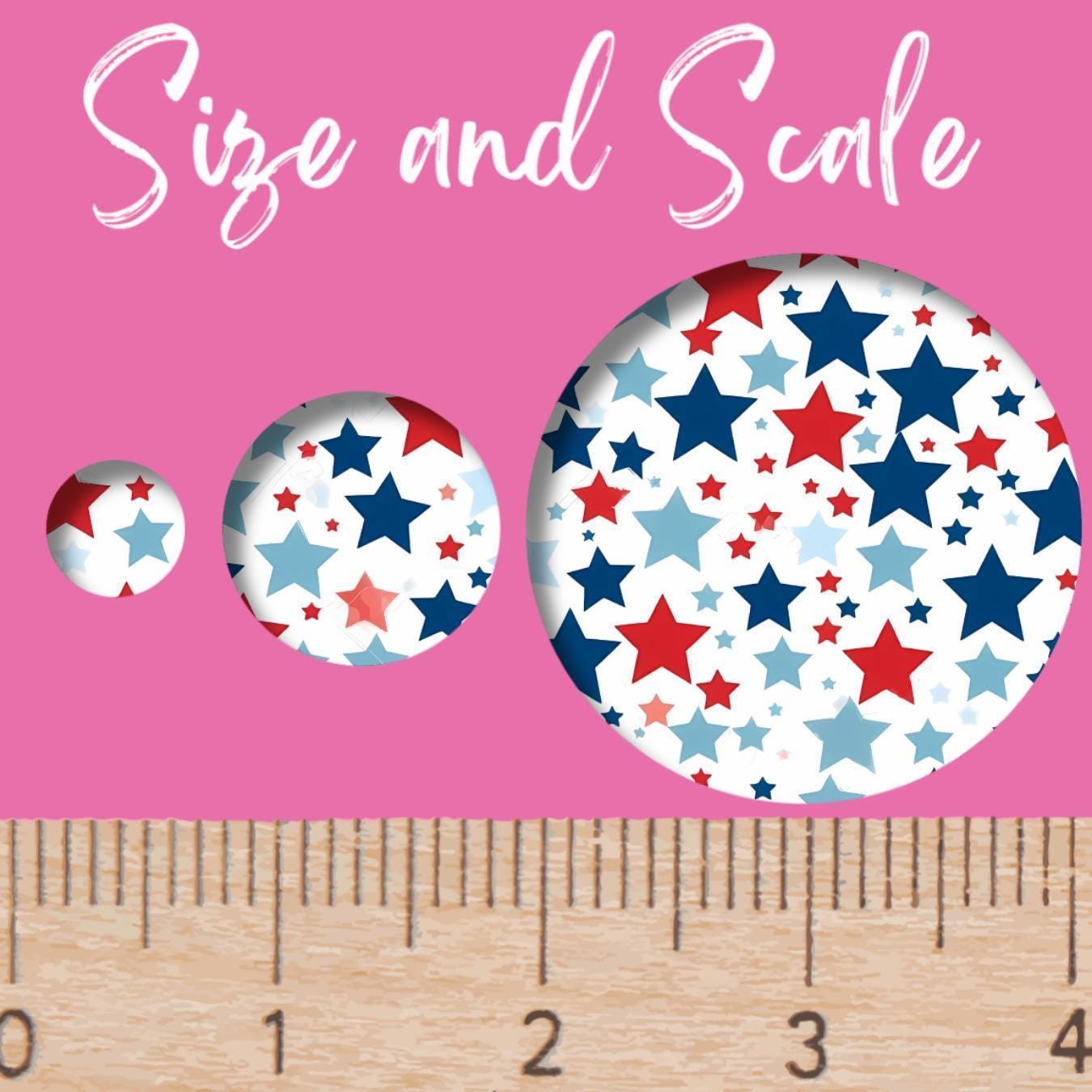 Red and Blue Stars Patterned Cast Acrylic, Flex and Wood for Lasers