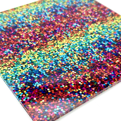 Glitter Acrylic Patterned Sheets - 3mm Thick Clear Cast Acrylic for Earrings & Laser Cutting Patterned Cast Acrylic, Flex and Wood for Lasers