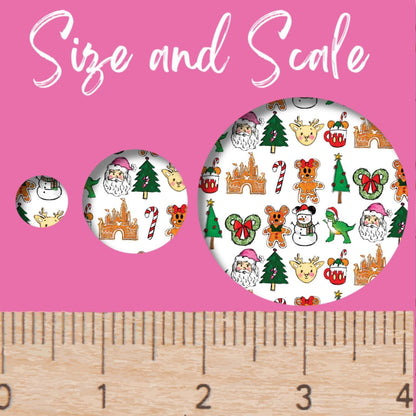 Mouse Christmas Patterned Acrylic | Laser  Acrylic Sheet With Custom Holiday Designs