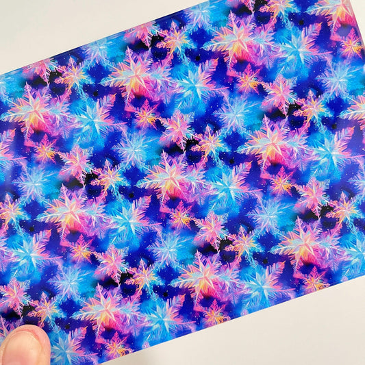 Patterned Acrylic Sheet | Snowflake Christmas Laser Cut Cast Acrylic