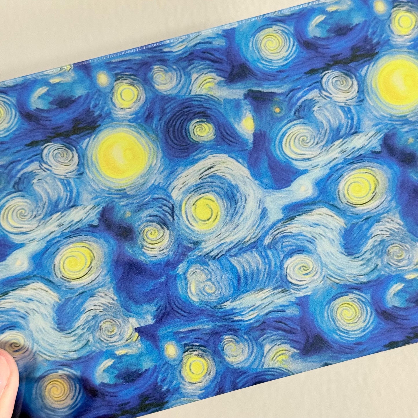 Patterned Acrylic Sheet - Blue Stained Glass UV Printed Clear Core Panel Patterned Cast Acrylic, Flex and Wood for Lasers